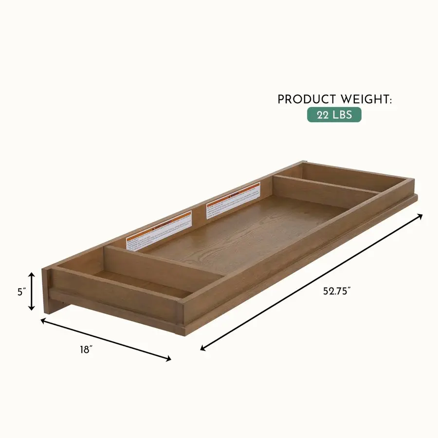 صينية تغيير أطفال من أوكلي لخزانة الملابس المزدوجة في سطح الطاولة المتغير العالمي من هيكوري مع دعامات أمان للحضانة المدمجة #3