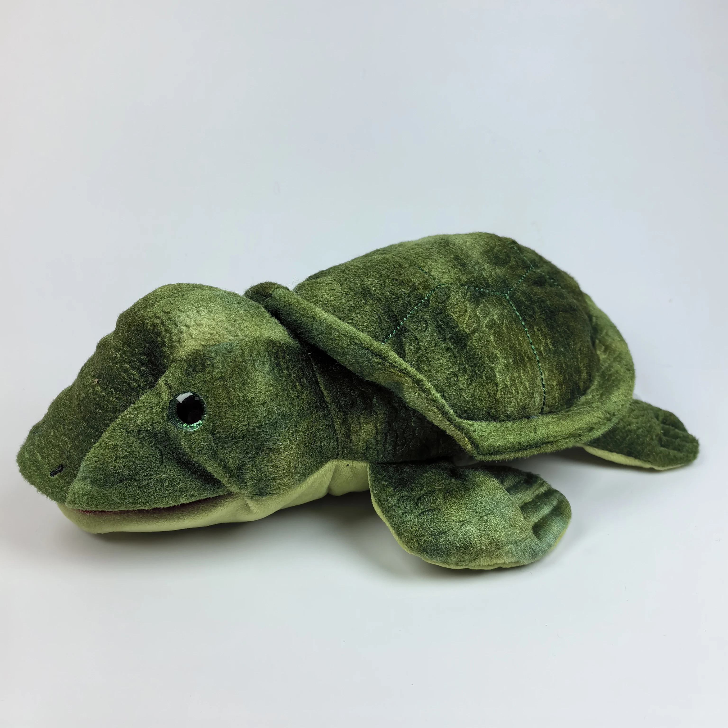 Marionetas de mano de felpa para niños y adultos, de 23-34cm, con forma de cangrejo, Tortuga, tiburón, ballena asesina, peces tropicales realistas, pulpo