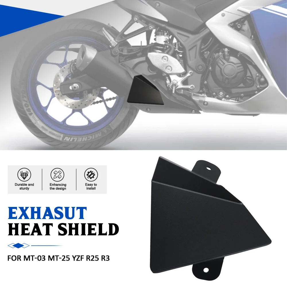 

For Yamaha MT-03 MT-25 MT03 MT25 2016-2022-2023-2024 Motorcycle Exhaust Pipe Mid-Section Protector Cover For YZF R25 /R3 /R3 ABS