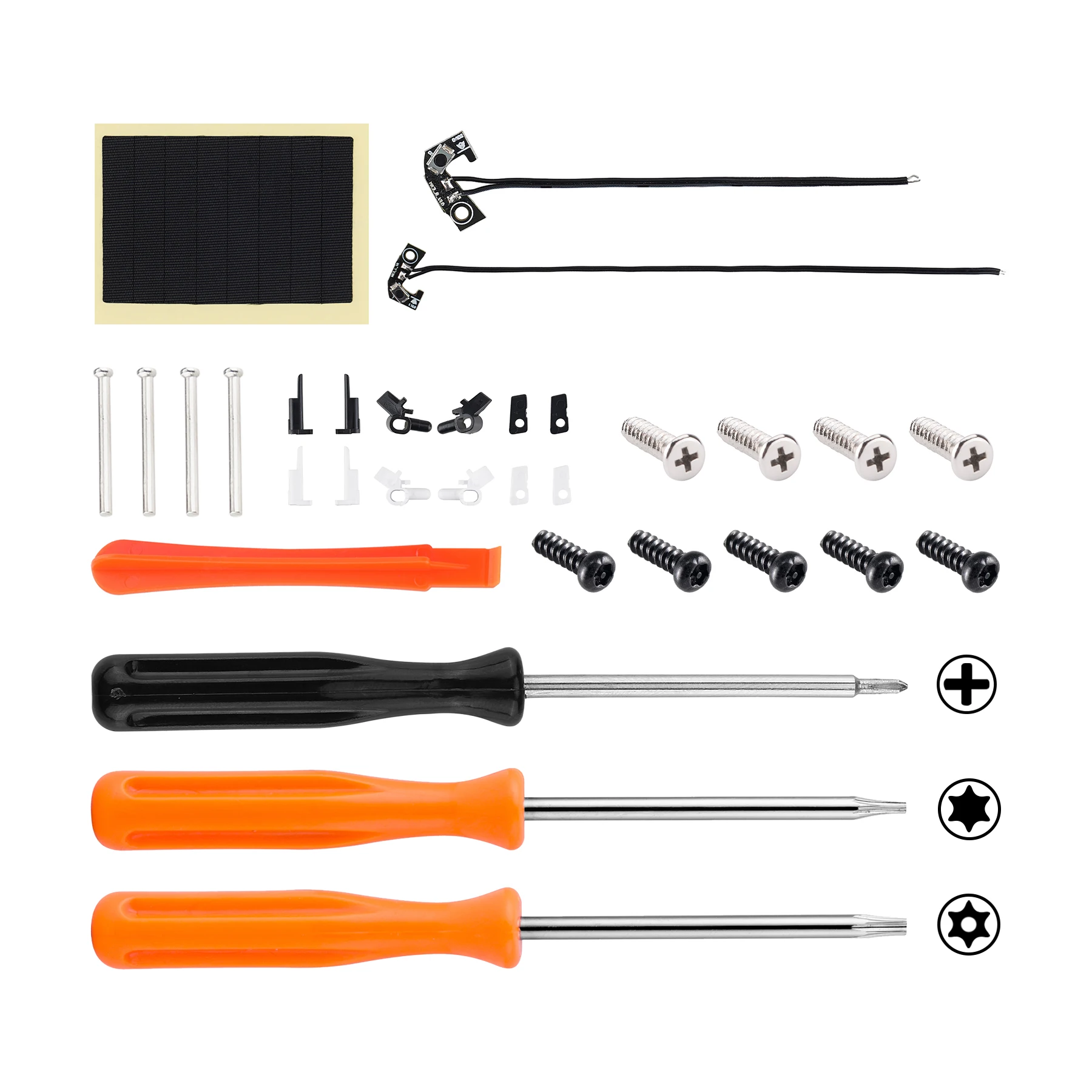 Turn to Clicky Version DIY Replacement Clicky Kit for Xbox Core Wireless Controller, Flexor Trigger Stopper Side Rail Grips