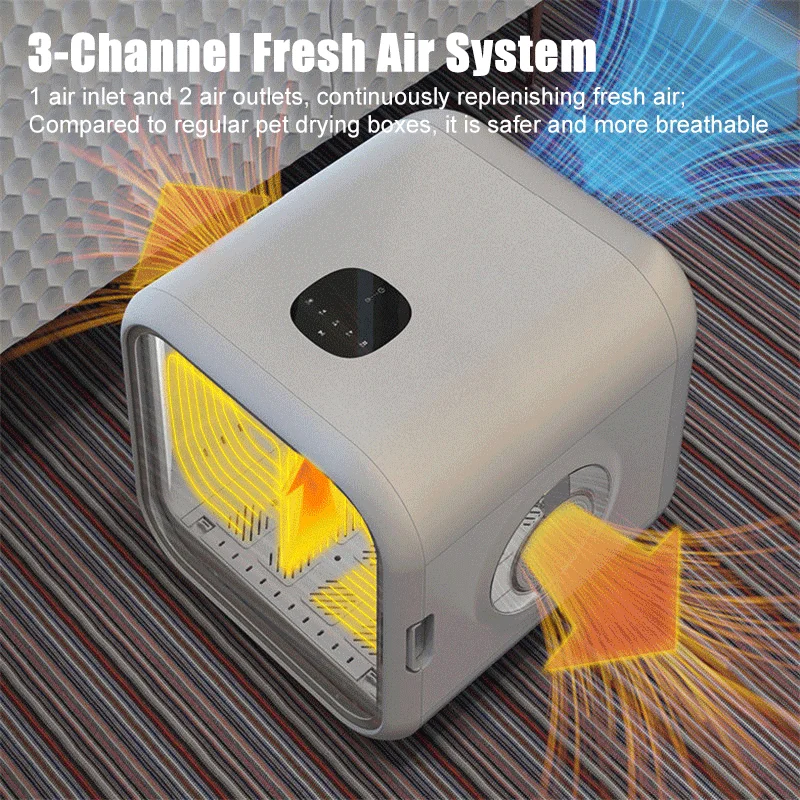 Pet Drying Box 900W 220V Automatic Dog Hair Dryer Blowing Machine 50L Smart Cleaning Products