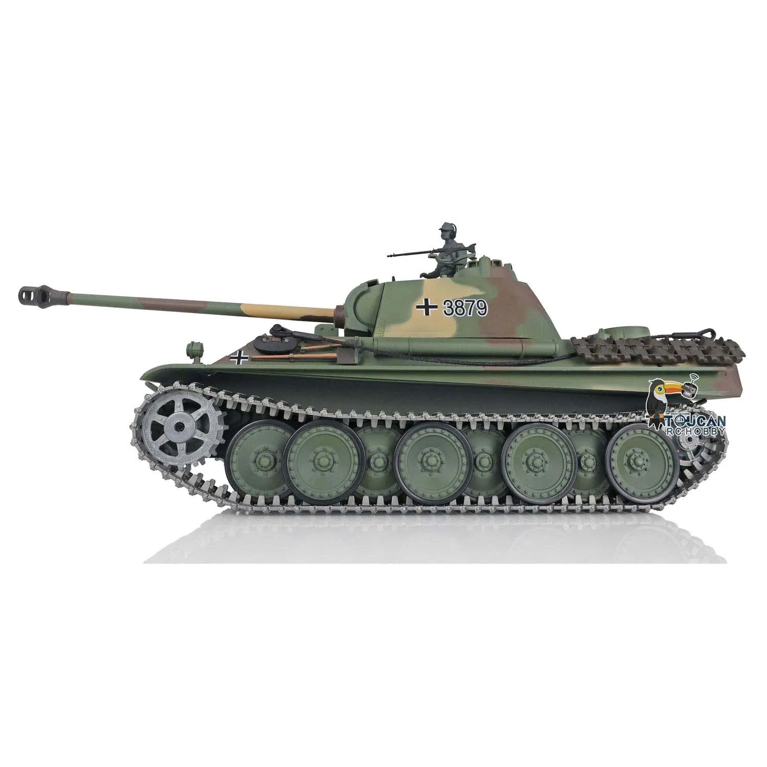 Presentes Heng Long 1/16 7.0 Atualizado German Panther G RTR RC Tank 3879 W/ 360 °   Carros de torre TH17489