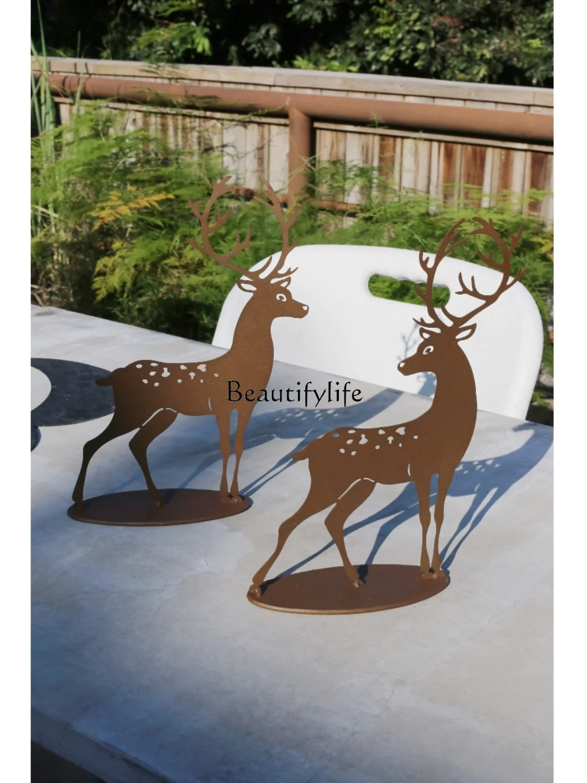 Nordic Minimalist Table Decorative Ornaments Modern Coupled Deer Fresh Animal Cure