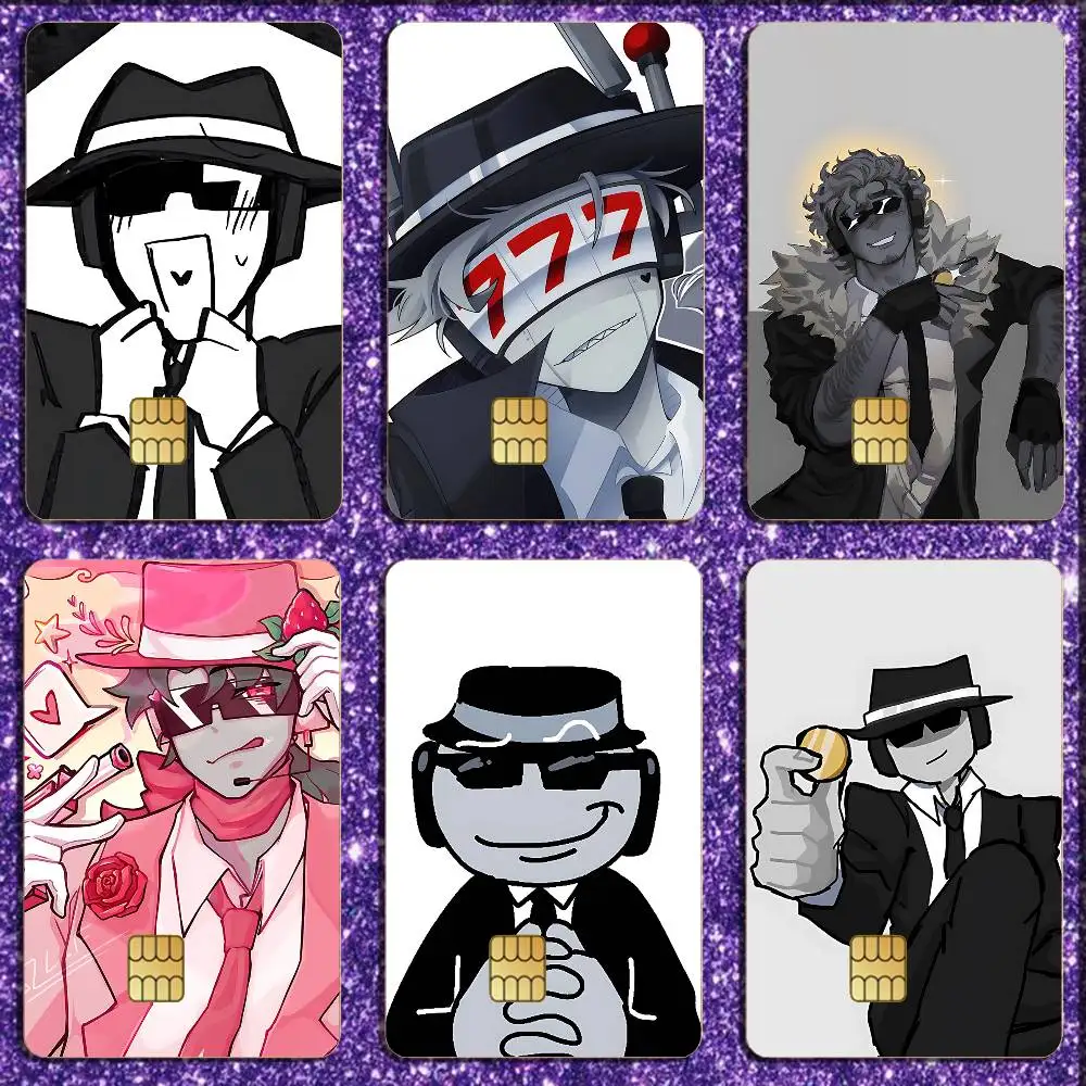 

F-ForsakenS-S C-Chance Custom Sticker Film Tape Skin for Credit Card Debit Card Cartoon Waterproof Stickers Small Chip