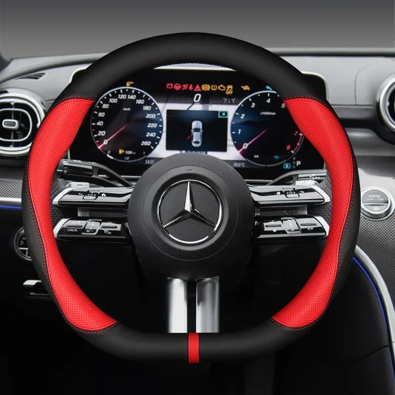 

Чехол рулевого колеса автомобиля не скользит для Mercedes W204 решетка для Benz C C204 S204 2007-2014 C180 C200 C250 C300 C350 AMG GT стиль 38 см