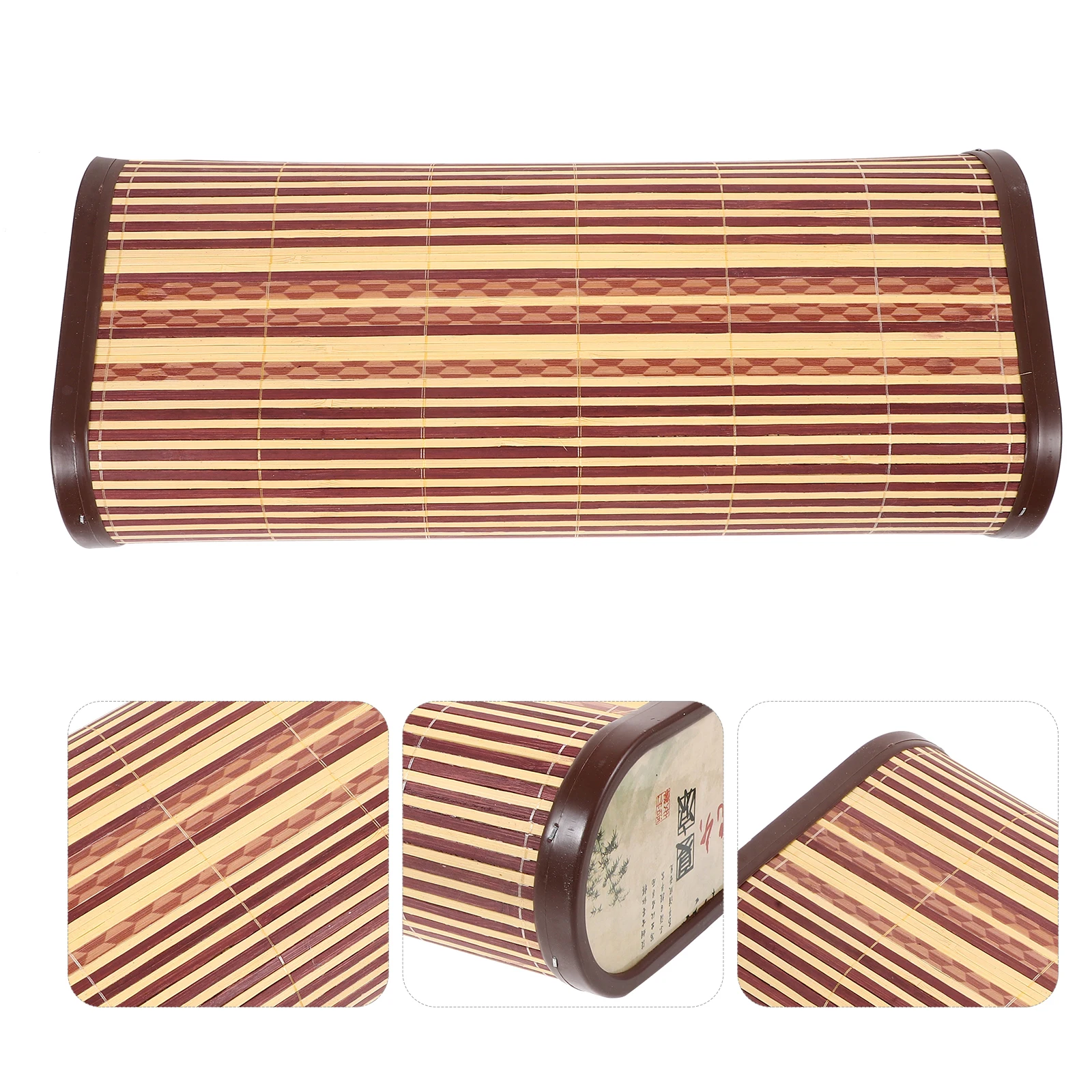 

Bamboo Pillow Cooling Neck Support Ergonomic Design for Sauna Breathable Elderly Use Home Supplies Bamboo Mat Pillow