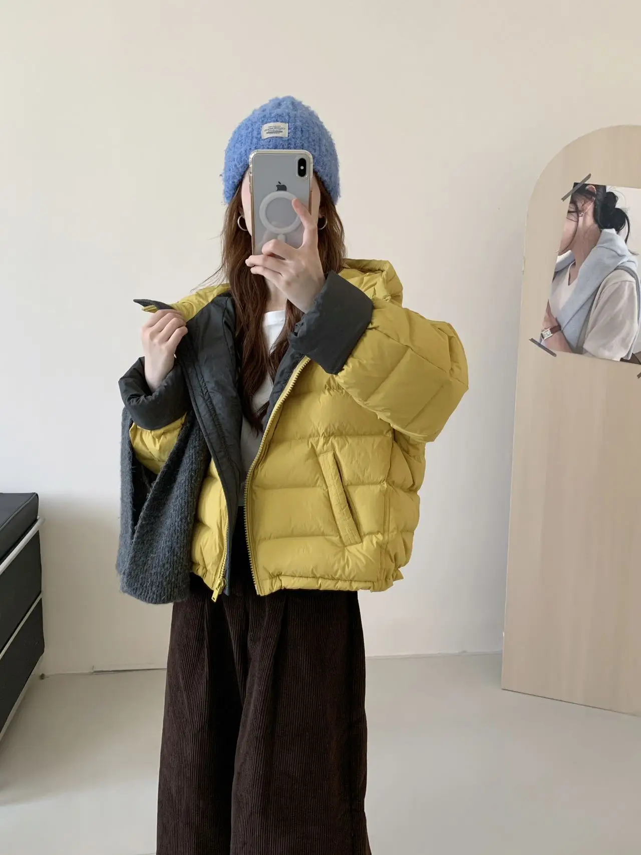 

Женское стеганое пальто Jaet, зимнее теплое, легкое, повседневное, с капюшоном, пуховое пальто, корейское модное, 2025, Новое поступление