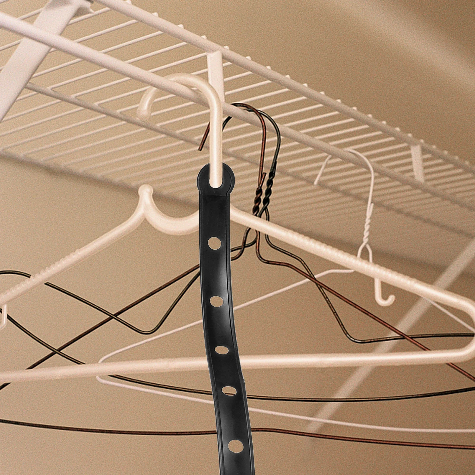 

20pcs Hanger Closet Organizer Wardrobe Clothing Storage Connection Strip Space Saver Closet Clothes Connector Supplies