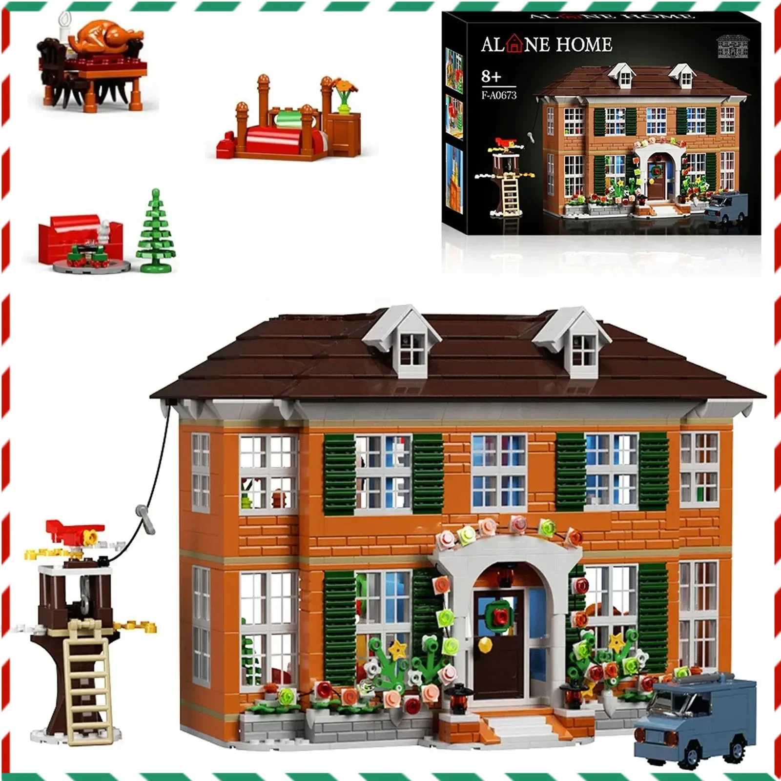 

Kevin Aloned Home Building Blocks Set House Bricks Toy for Adults Christmas Holiday Birthdays Ideas Gift for Kids Boys Girls