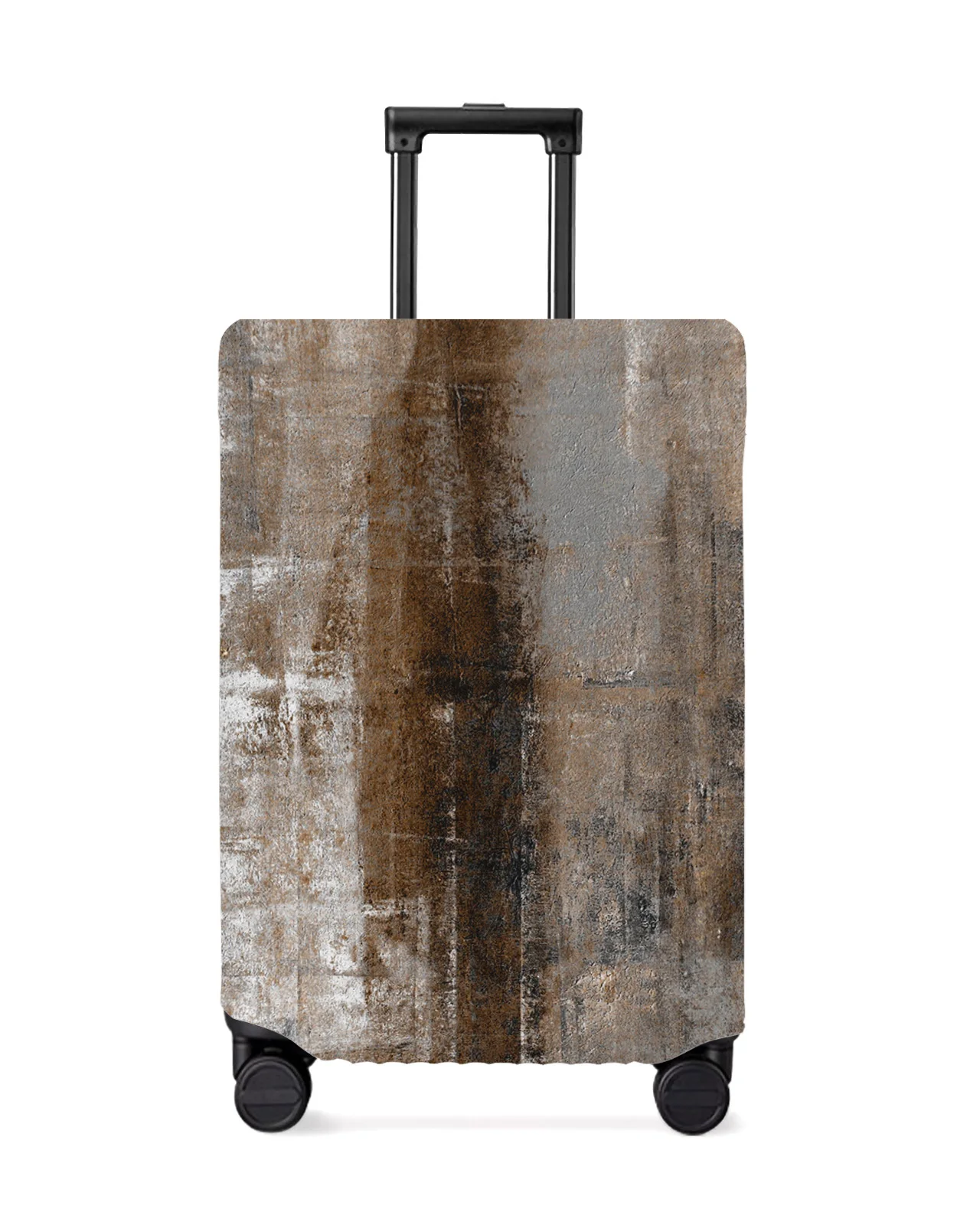

Vintage Country Style Oil Painting Texture Abstract Luggage Cover Stretch Baggage Dust Cover for 18-32 Inch Travel Suitcase Case