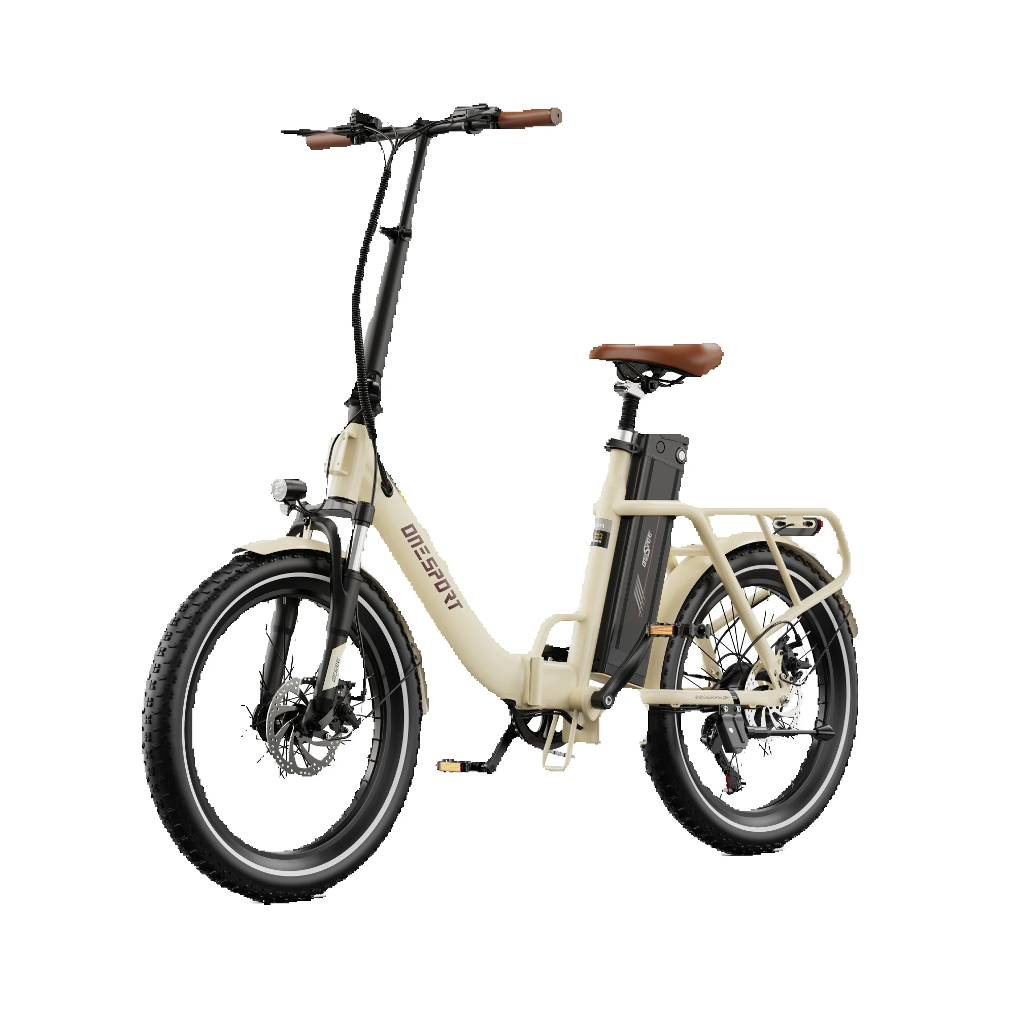 ONESPORT OT16-2 Elektrofahrrad für Erwachsene, 250W Motor, 48V 17Ah Akku, 20-Zoll-Reifen City E-Bike, 25 KM/H Pendler-E-Bike, Reichweite 120 KM