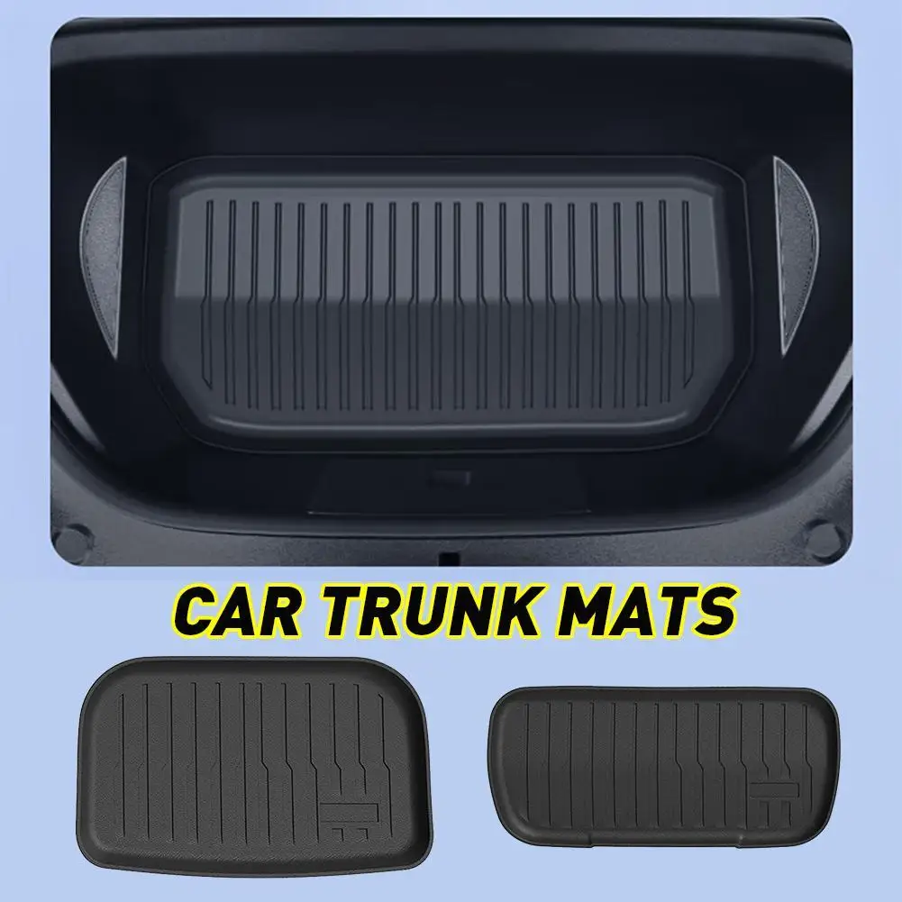 

For Tesla Model Y Juniper 2025 Car Front/rear Trunk Mat Bottom Layer TPE Waterproof Wear-resistant Protector Pad Interior Parts