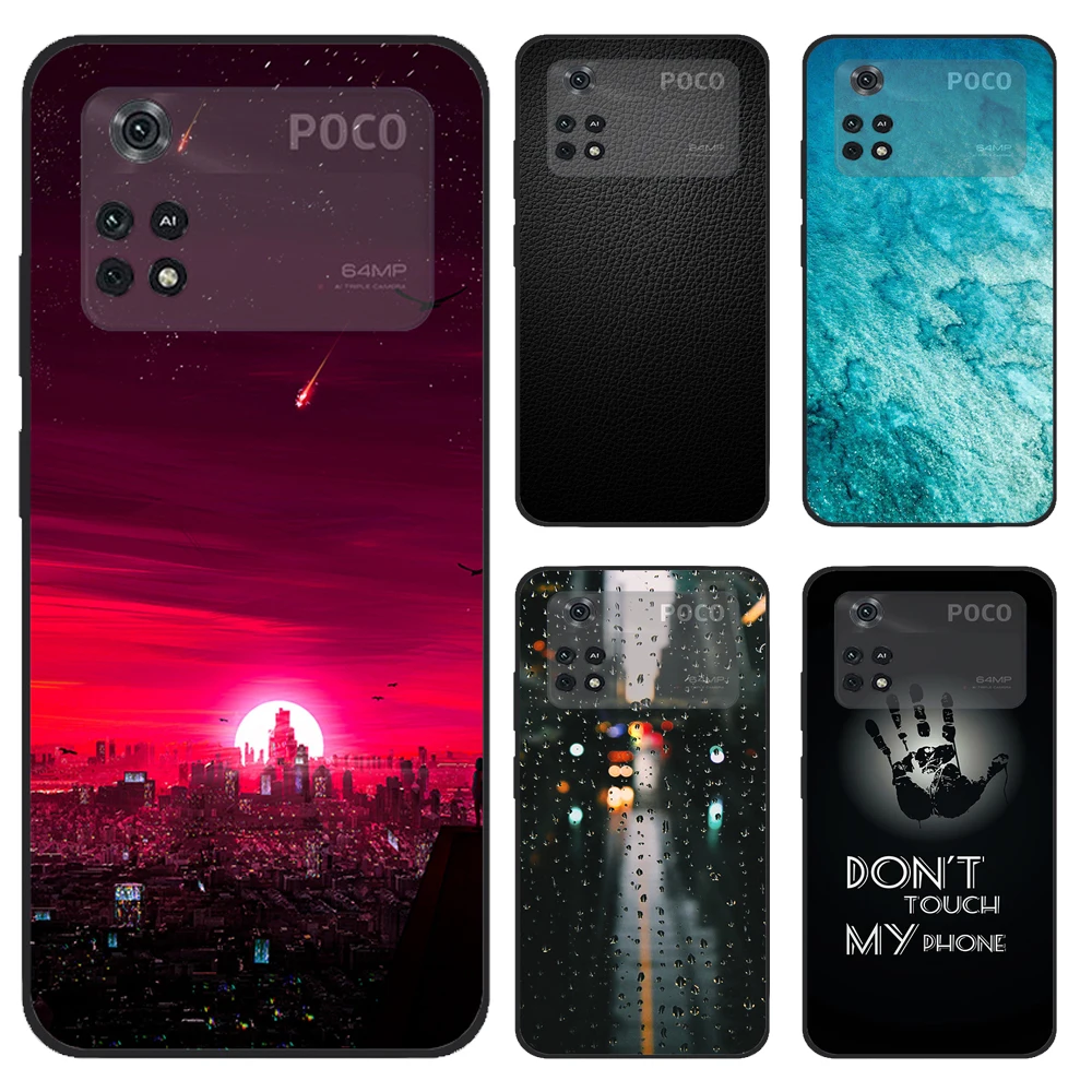 For Poco X4 Pro 5G 2022 Case Cool Painted Cover Shockproof Bumper For Xiaomi Poco M4 Pro 4G 5G Phone Case Soft Silicon Coque