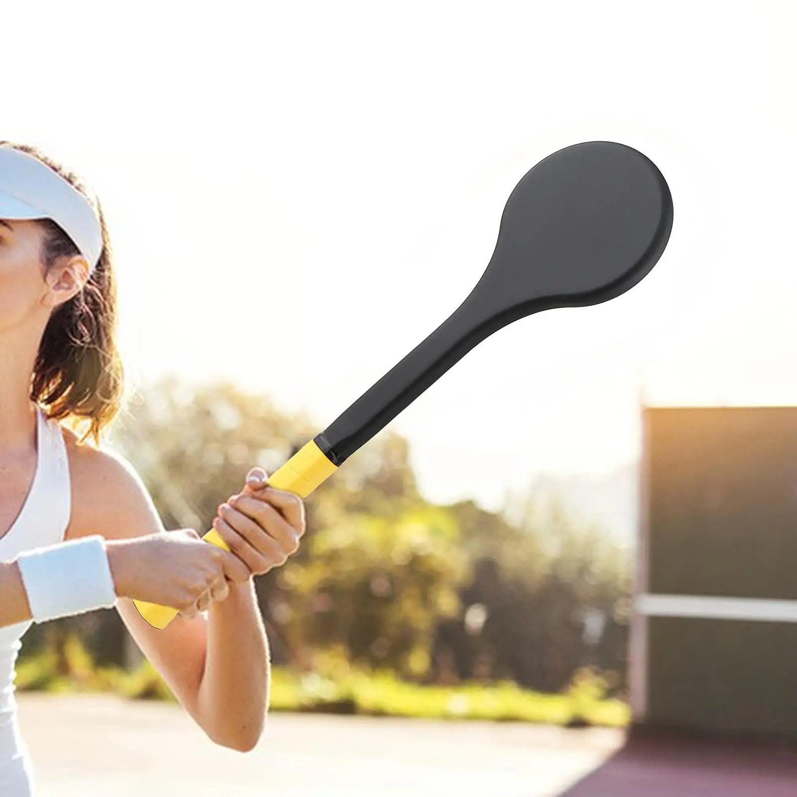 Raket tenis Spot manis, alat latihan ayunan akurat, peralatan latihan memukul, peralatan pemukul sendok tenis Pointer