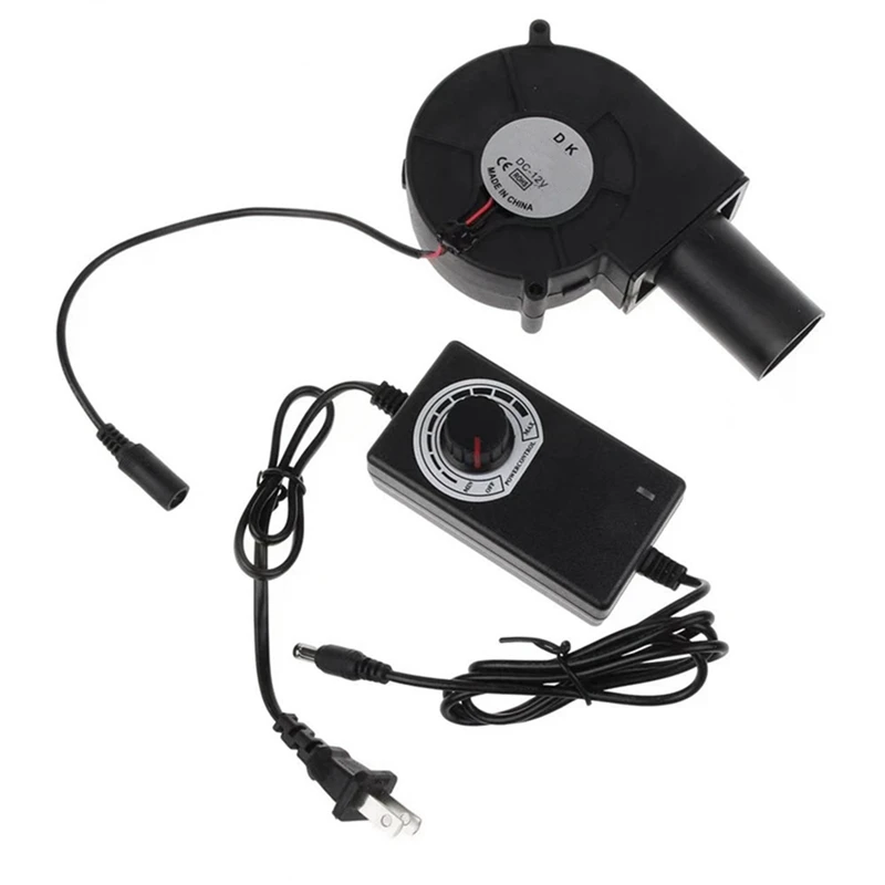 HOT！-7530 Smelting Metal Fan Portable Air Blower Air Cooler Metal Fan BBQ Blower Charcoal Cooling Cooler Fan Us Plug