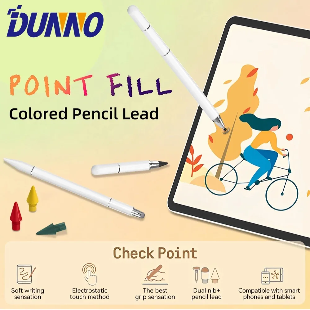 Stylus Pen for Touch Screens 2-in-1 Tablet Pen Stylus Pencil for IPad/iPhone/Tablets/Android/Samsung All Capacitive Touch Screen