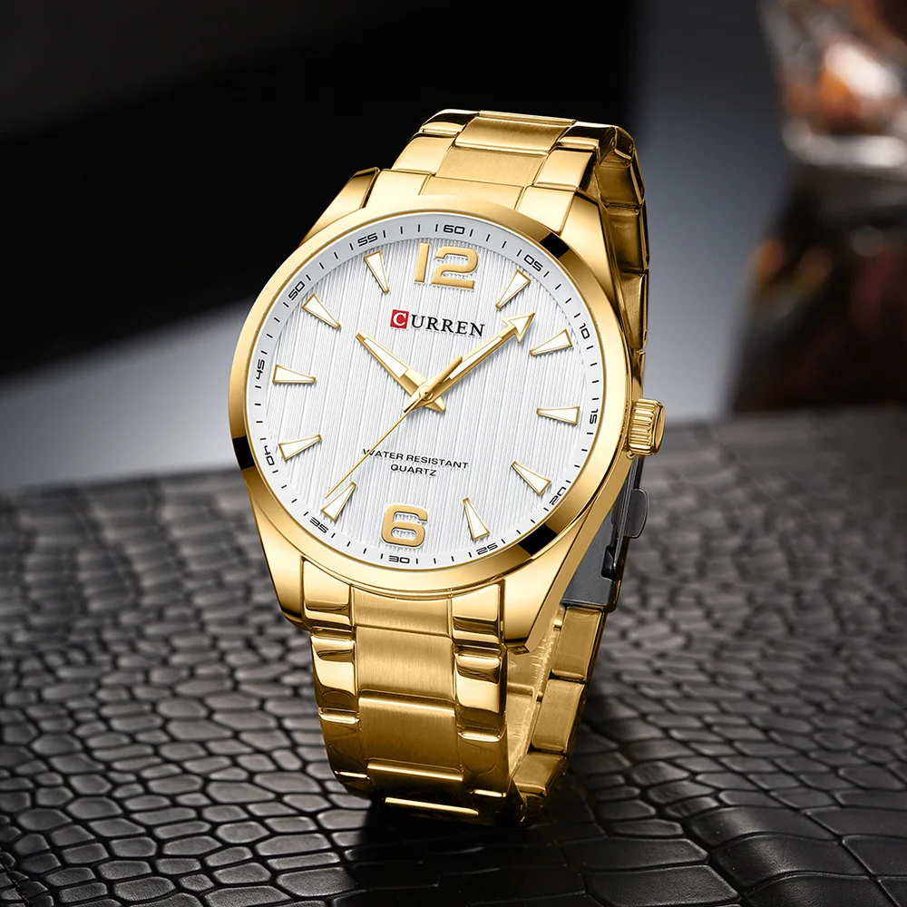 CURREN 8434 Modemarke Herrenuhr Wasserdicht Nachtlicht Elegante Business-Uhr mit Edelstahlarmband Geschenk für Männer Reloj Hombre – Detail 12