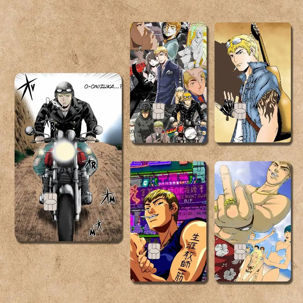 

Great Teacher O-Onizukas GTO Credit Card Skin Stickers For Bank Card Bus Metro Card Sticker Waterproof Women Gift