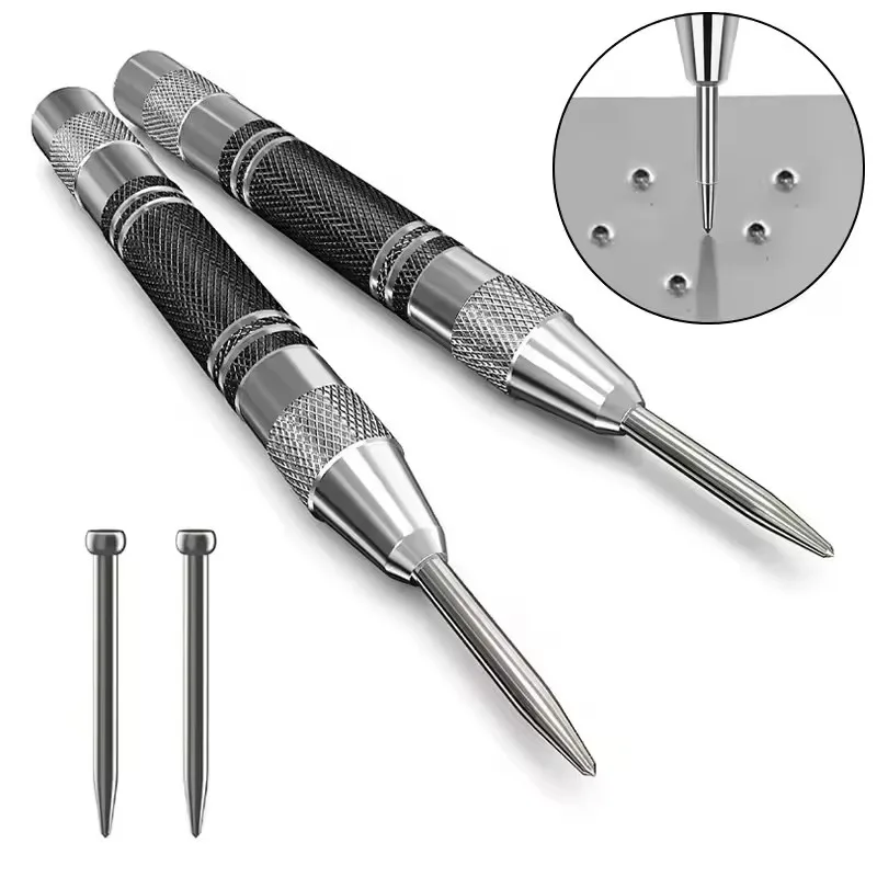 Automatic Automatic Center Punch Locator Window Breaker Woodworking Punch Metal Drill Tool Automatic Punch Hand Tools for Glass Metal Wood - Aliexpress Deal
