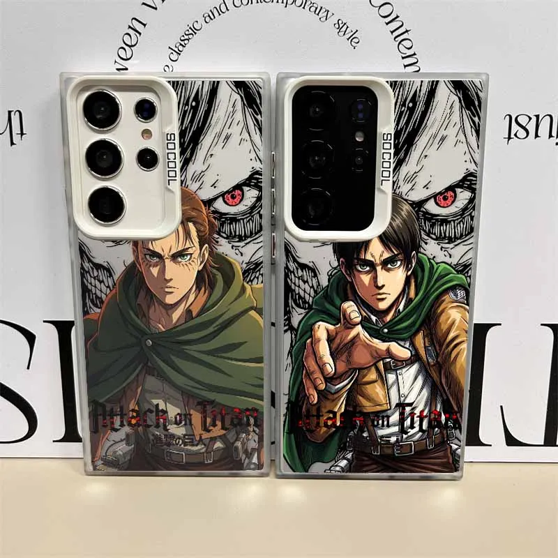 Good looking Attack on Titan For Samsung Galaxy S26 S25 Edge S24 S23 S22 S21 S20 FE Ultra Plus Colorful Cover Funda Phone Case