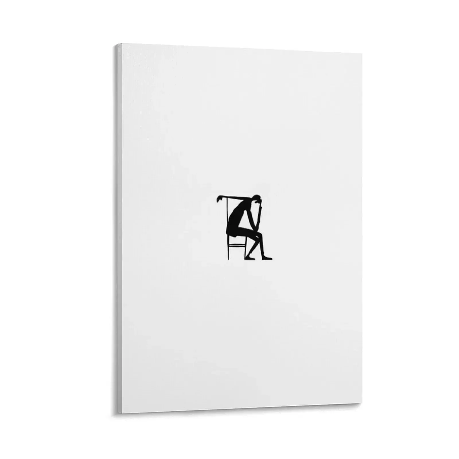 

Drawing by Franz Kafka, The Thinker Canvas Painting Decoration pictures room wall poster mural room decoration accessories