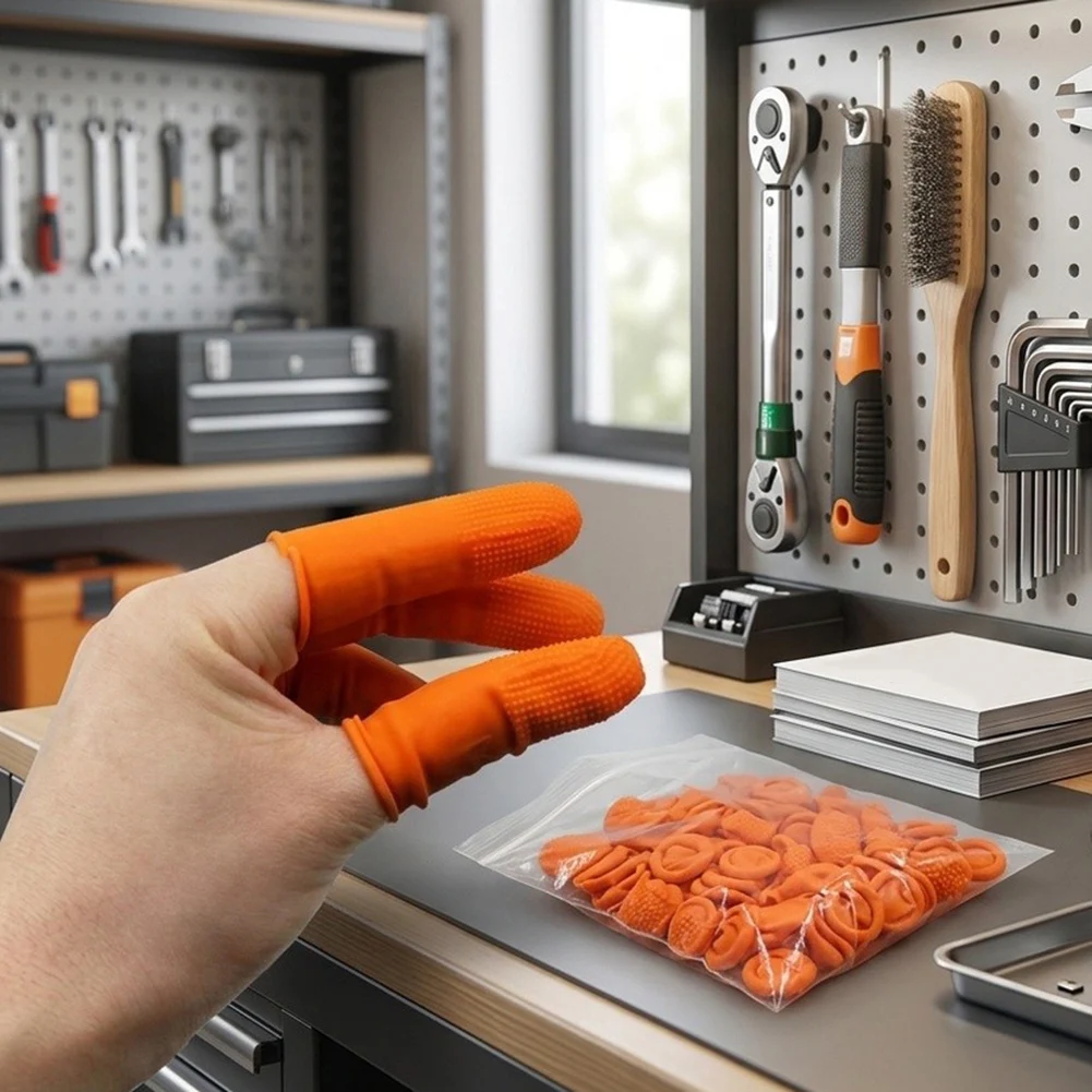 Latex Finger Cots for Counting and Farm-Related Activities - Protective Covers Supporting Finger Safety and Task Efficiency