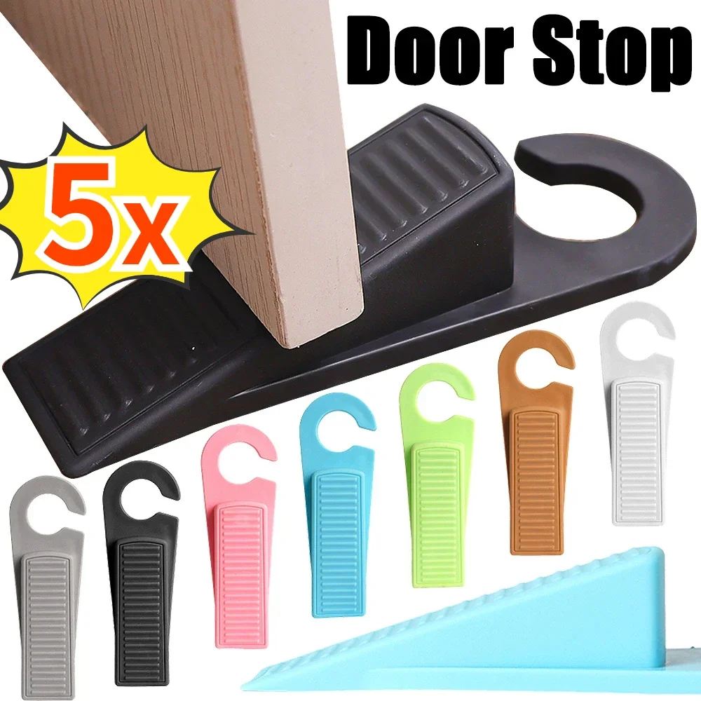 Door Stopper Floor Slanted Wedge Floor Stackable Stops Indoor Door Stopper Duty Rubber Floor Stop Prevents Doors From Closing