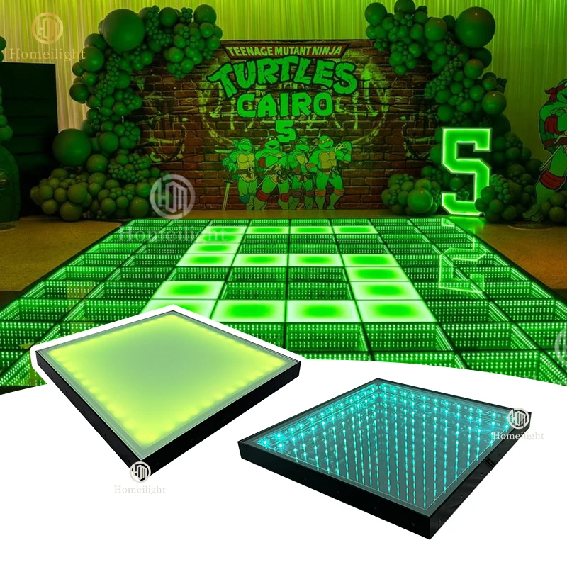 

Fast Install RGB 3d Mirror Dance Floor Twinkle Star Light for Wedding Party