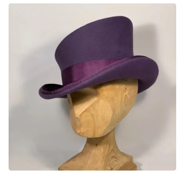 

Cashmere Hat Asymmetric Top Hat Wool Hat Women Men Unisex Hat Steam Punk Hat Top Hat Party Fashion Ribbon Mens Lumber Costume