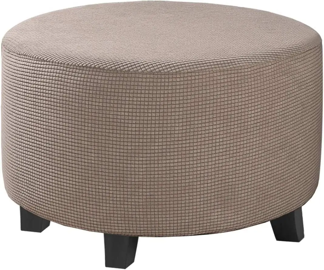 

Ottoman Cover Stretch Ottoman Slipcover Round Ottoman Storage Cover Folding Stool Covers Furniture Protector Cover