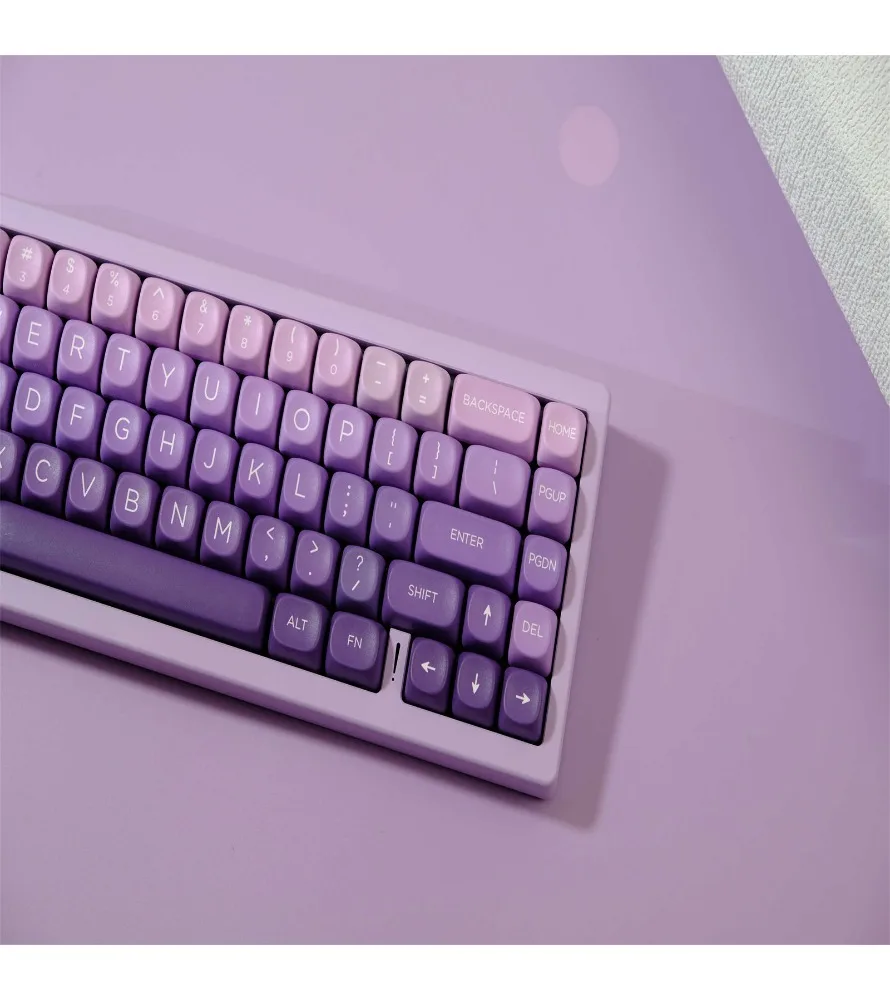 

Sublimation process is suitable for a variety of mechanical keyboards GMK keycaps 126 keys PBT material MOA highly personalized