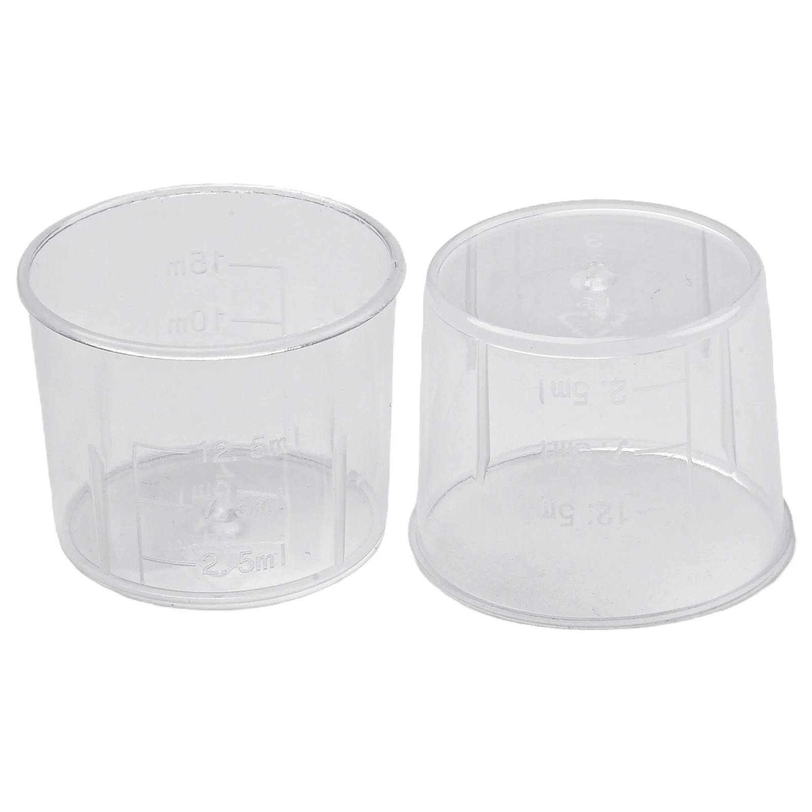 

Plastics Measure Cups Laboratory Liquids Lightweight 20pcs Transparent Dual Scales Container Kitchens Convenient