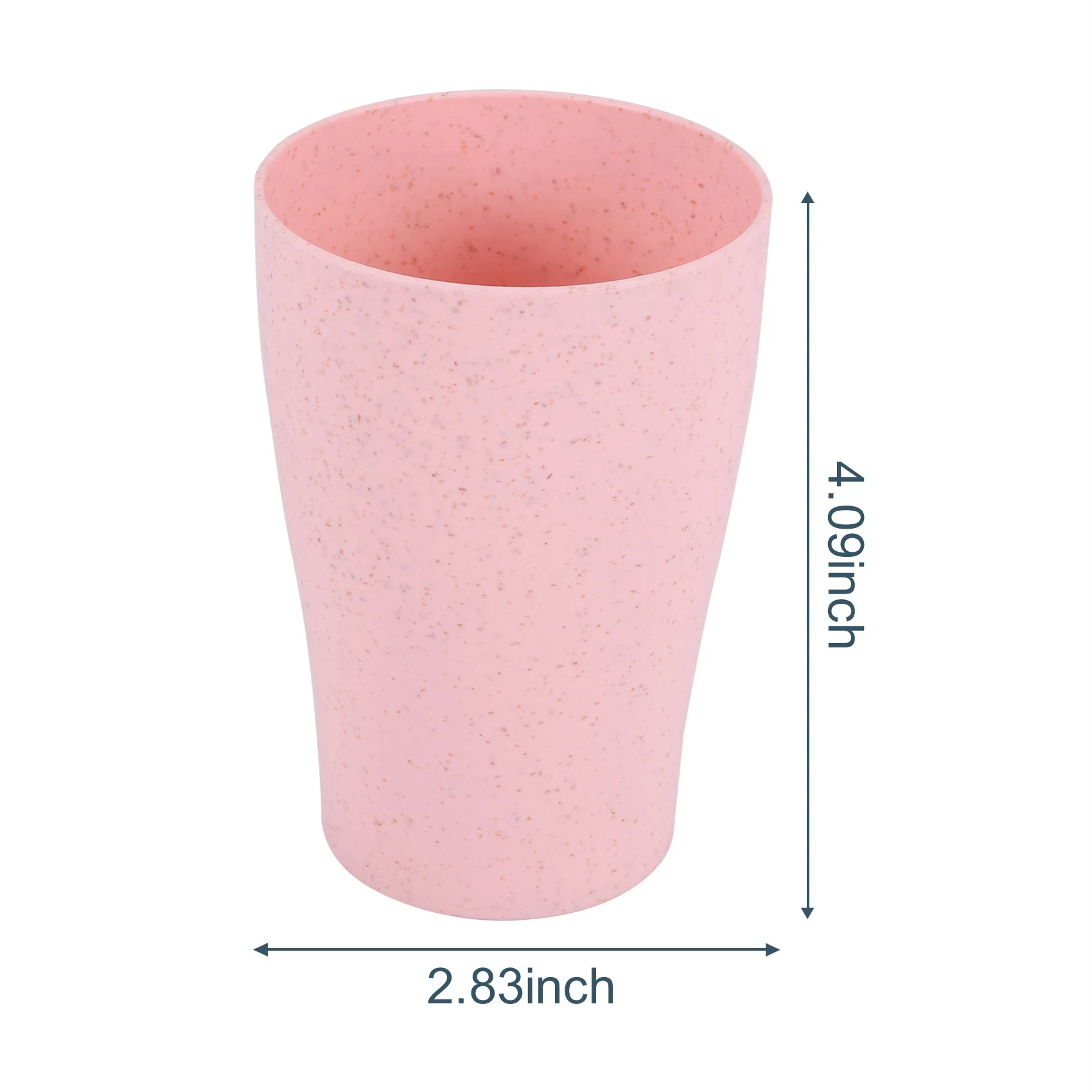 Copo bebendo de palha de trigo de 16 pacotes, para crianças e adultos, copos reutilizáveis de 10 onças, copos empilháveis para cozinha e piquenique