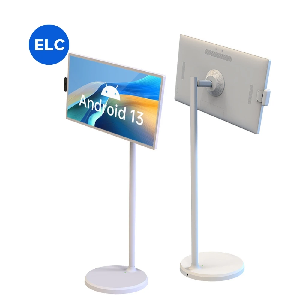 

Сенсорный экран Android Smart TV Портативный 32-дюймовый экран Белая дополнительная камера на колесе Подвижный интеллектуальный ТВ Интерактивный дисплей