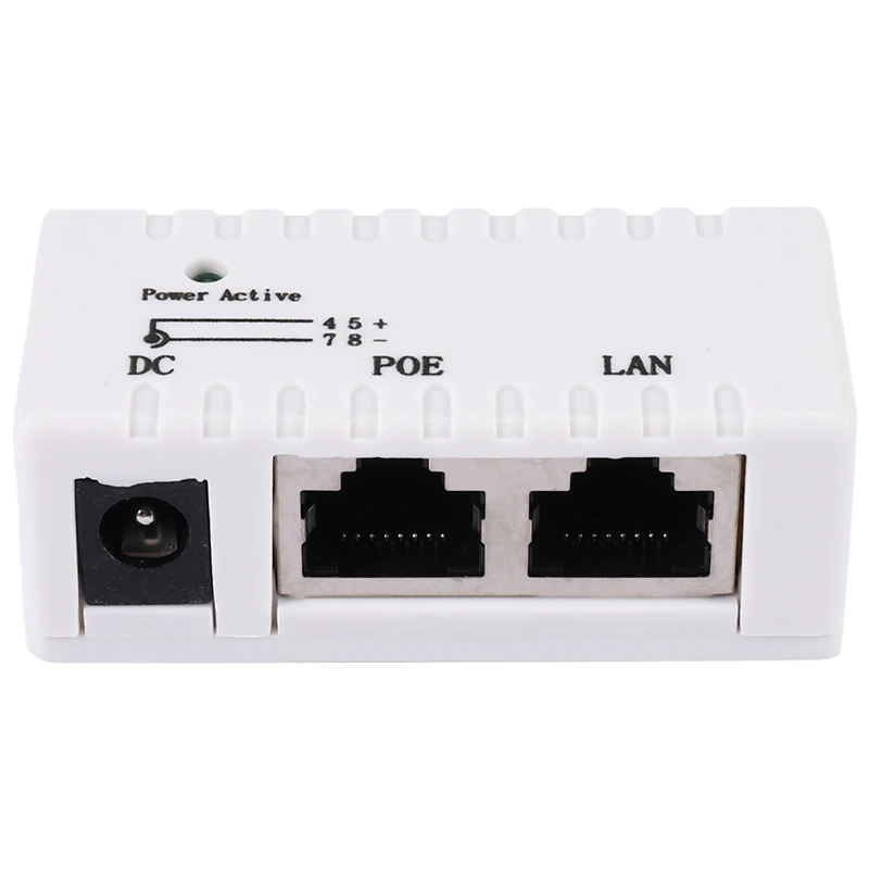 

Poe Splitter Poe Injector Rj45 Dc 5.5Mm X 2.1Mm Input Passive Poe Injector Splitter Adapter Connector For Ip Network Camera