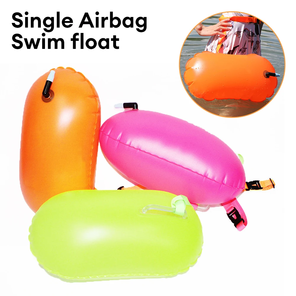 

Outdoor Safety Swimming Buoy Multifunction Swim Float Bag with Waist Belt Waterproof PVC Lifebelt Storage Bag for Water Sports