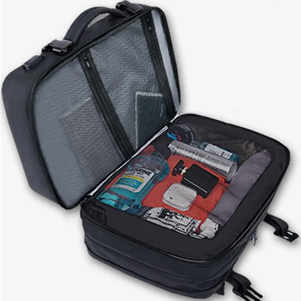 Mochila transpirable resistente al desgaste para hombre, impermeable, para viajes de negocios, ordenador grande, puede ampliar el bolso escolar para ordenador portátil