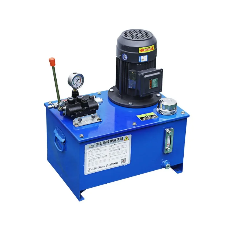Small Electric Hydraulic system assembly Lifting Oil pump station Full set 380vManual electromagnetic Machine tool  Customizable