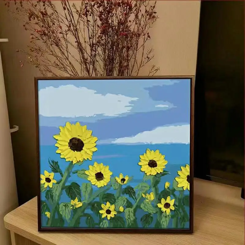 

4958061 Digital oil painting living room decorative painting sofa background wall hanging painting