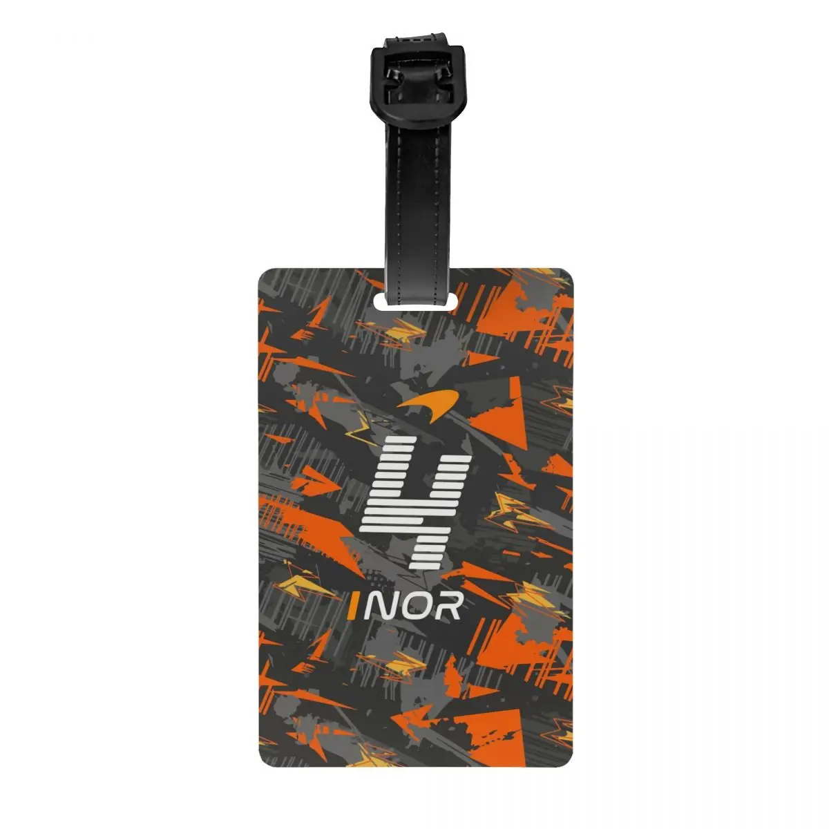 L-Lando Norris Luggage Tag Motorcycle Racing Travel Bag Suitcase Privacy Cover ID Label
