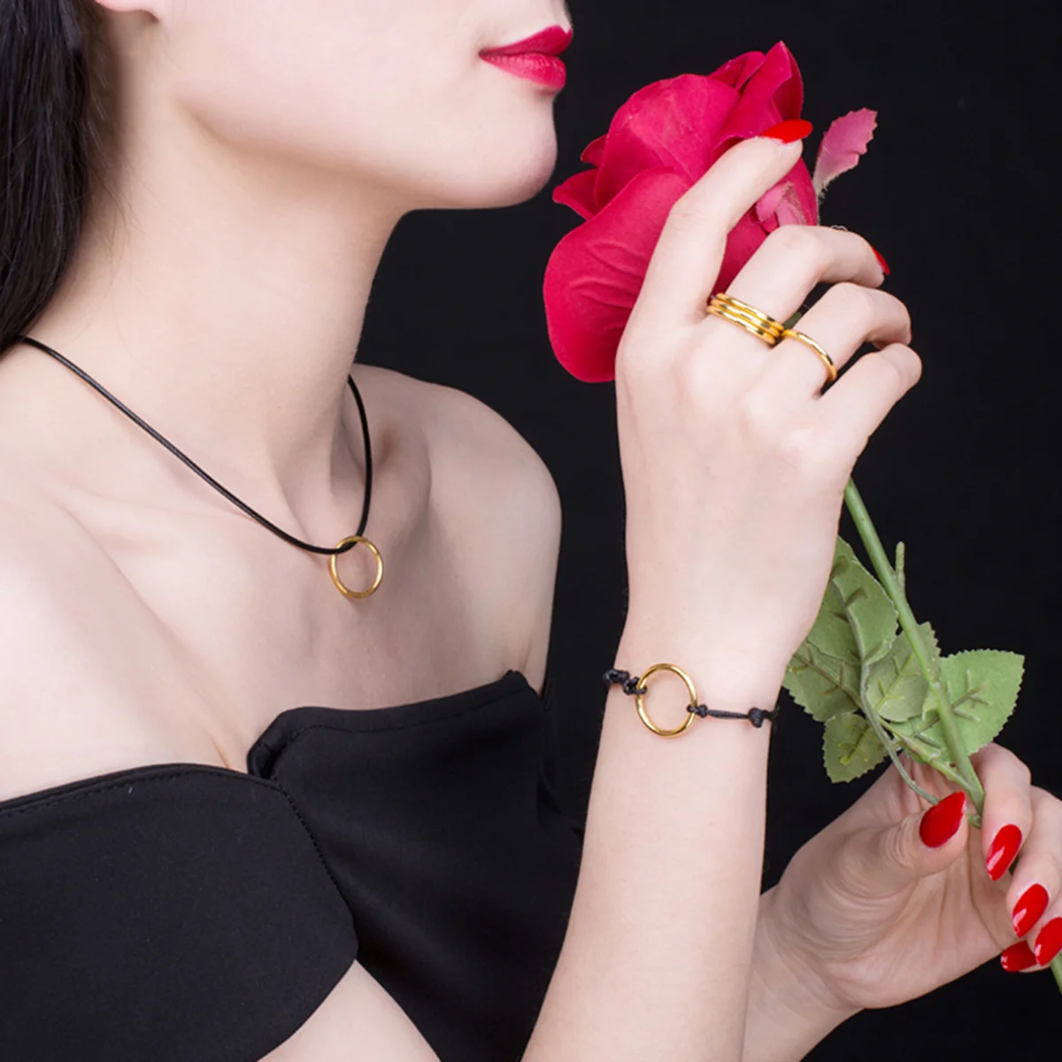 1.5 مللي متر قلادة سوداء قلادة الشمع الحبل مرنة Diy بها بنفسك صنع المجوهرات الحرفية الحبل ل أساور الخلخال حجر المعلقات