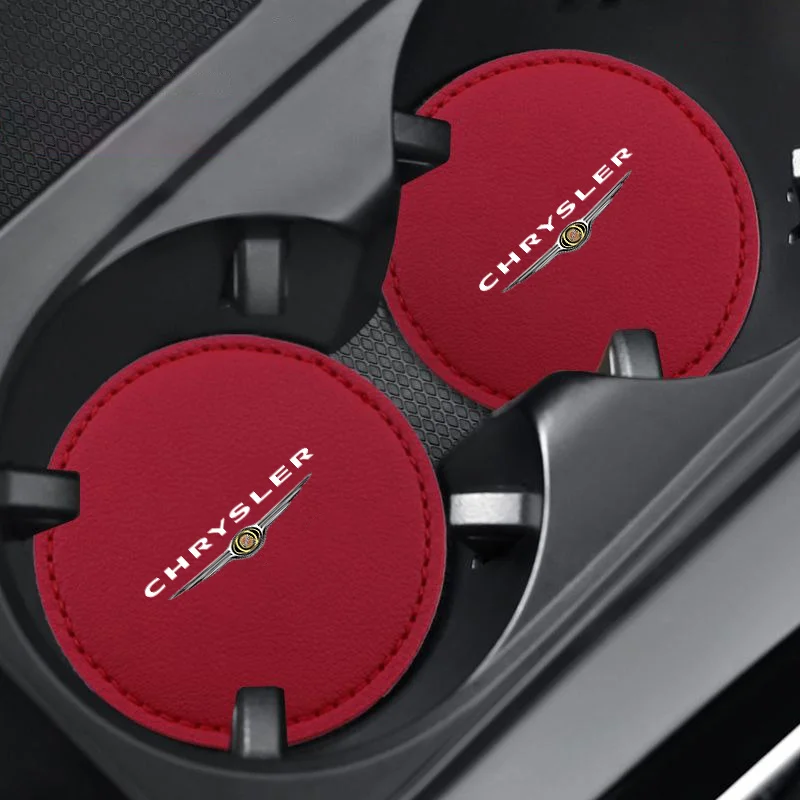 2pcs Car Water Cup Bottle Holder Anti-slip Pads Mats For Chrysler 300c Voyager Town Country Grand Voyager Interior Accessories view 4