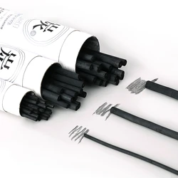 25PCS Vine Charcoal Sticks, Willow Professional Sketch Drawing Charcoal Bars Set 2-4/5-7mm/7-9 MM Dia Thging for Artist
