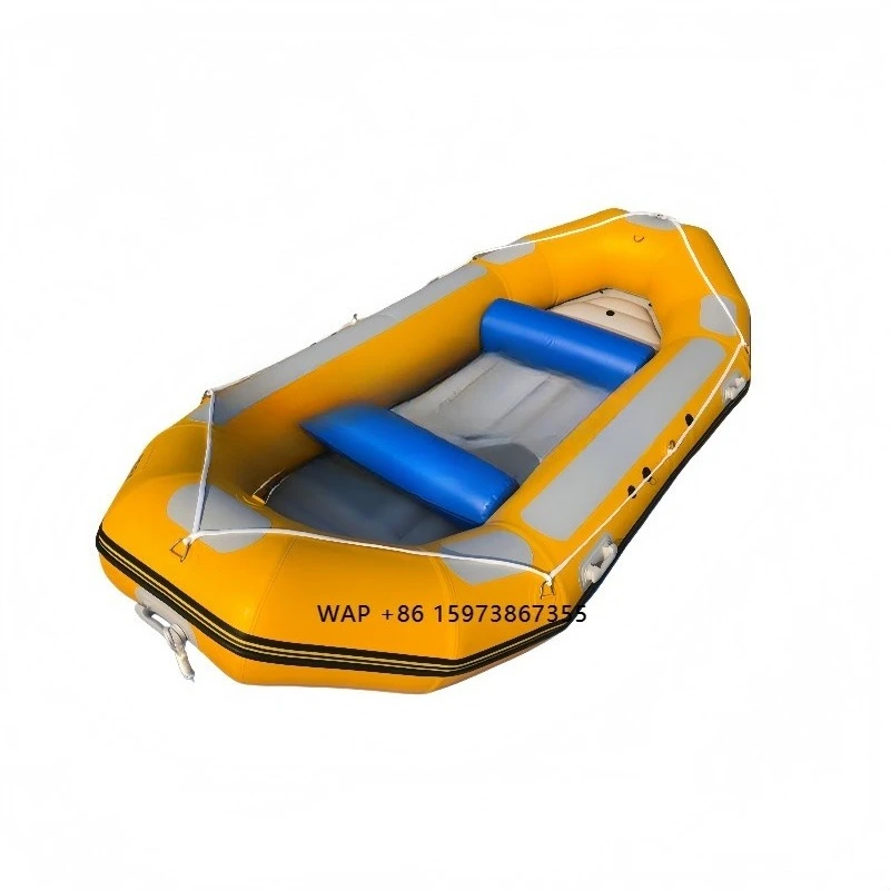 

400Cm Yellow Water River Rafting Boat Inflatable Rowing Boat Lifeboat