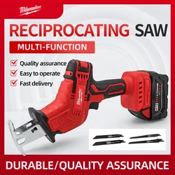 Milwaukee Cordless Electric Reciprocating Saw Household Small Handheld Logging Horse Knife Saw Outdoor Cutting Electric Saw