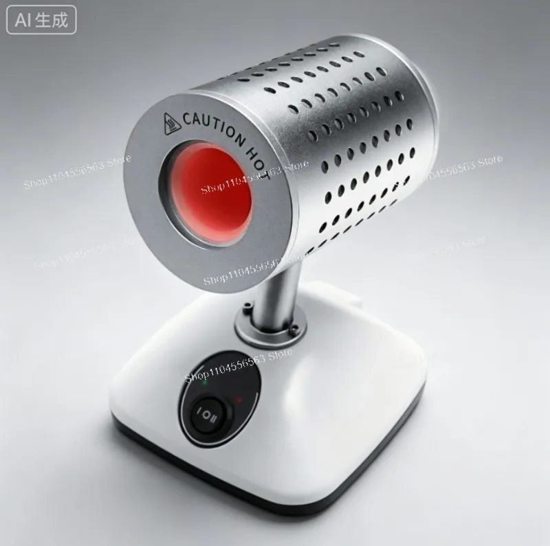 Lab Infrared Sterilizer: 14/35mm Dual Port, 400°C/825°C, Flameless for Inoculation Loops, Scalpels & Needles