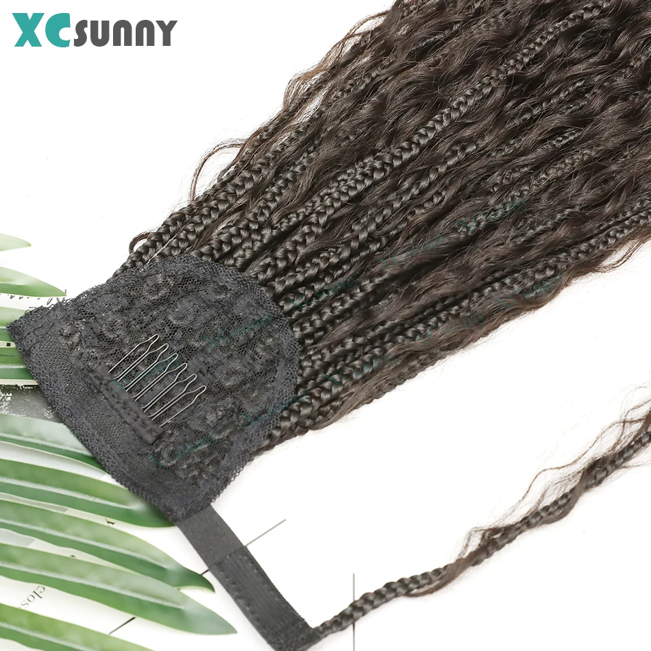 Wrap Around Ponytail Braided Extensions Human hair Wrap Around Ponytail Human Hair Boho Braids Boho Locs For Women