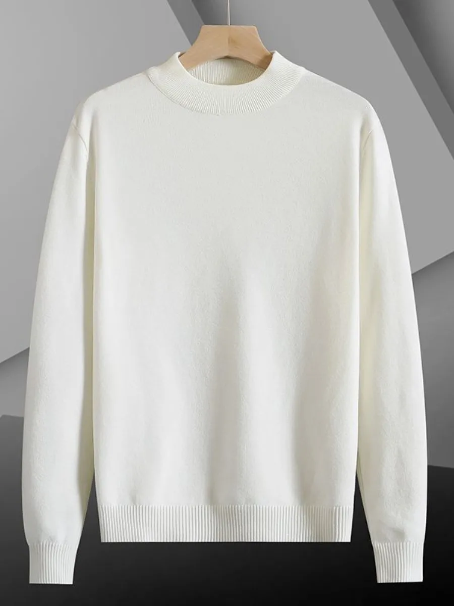 

Мужской трикотаж однотонного цвета, длинный рукав, средней длины, зимний, модный, свободного кроя, удобный, базовый, стильный, трендовый, молодежный бренд