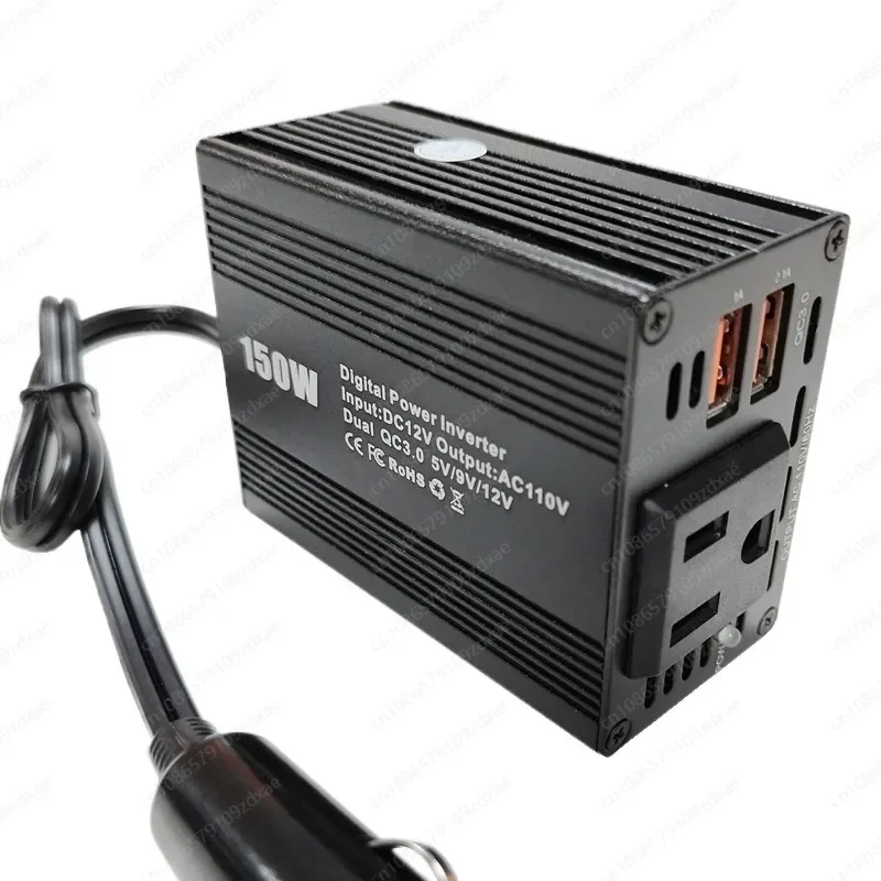 Manufacturer wholesale 150w pure sine wave inverter power converter dual USB interface 12V to 110V/220V