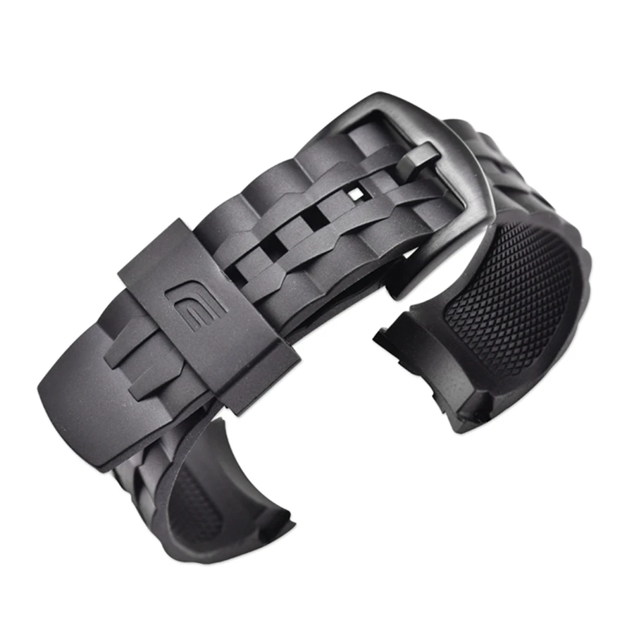 Waterproof PU Soft Watch Band Strap For Casio EF-550/ EF523 22mm Rubber Straps Watchband for Casio Edifice EF550 Bracelet Belt